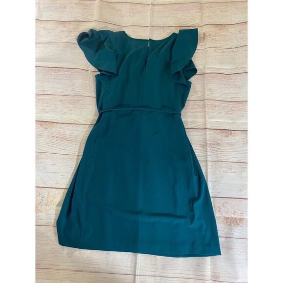 Loft Women's Green Flutter Sleeve Midi Dress - 12 - Picture 13 of 13